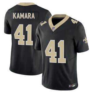 Mens Big Tall 4XL 5XL 6XL Alvin Kamara Black Stitched Jersey Vapor
